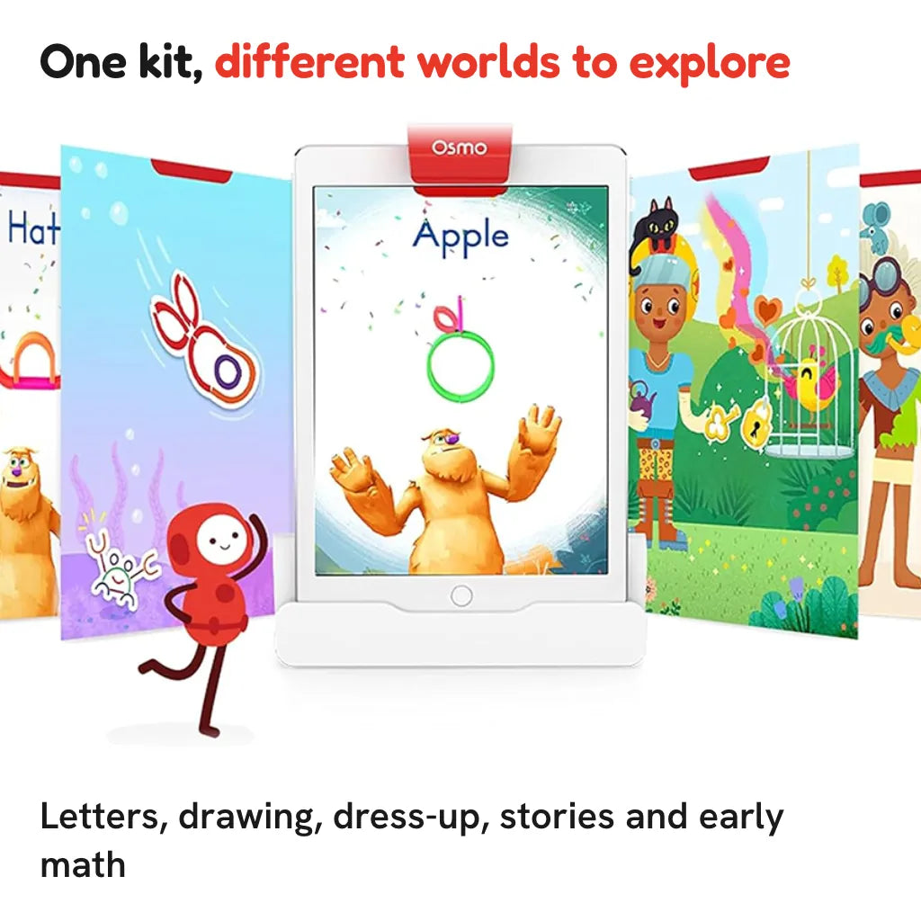 The different worlds in the Little Genius games