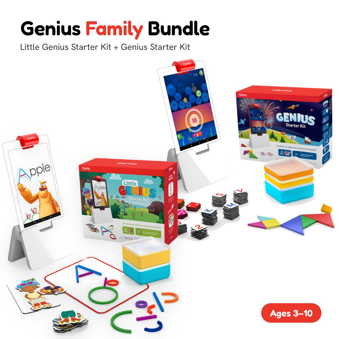 Genius Family Bundle for Fire tablet: Little Genius Starter Kit + Genius Starter Kit, ages 3–10