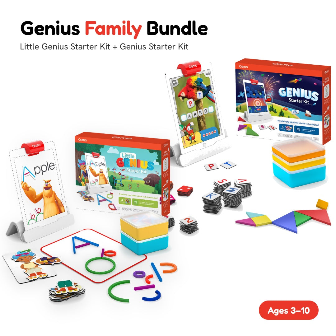 Genius Family Bundle for iPad: Little Genius Starter Kit + Genius Starter Kit, ages 3–10